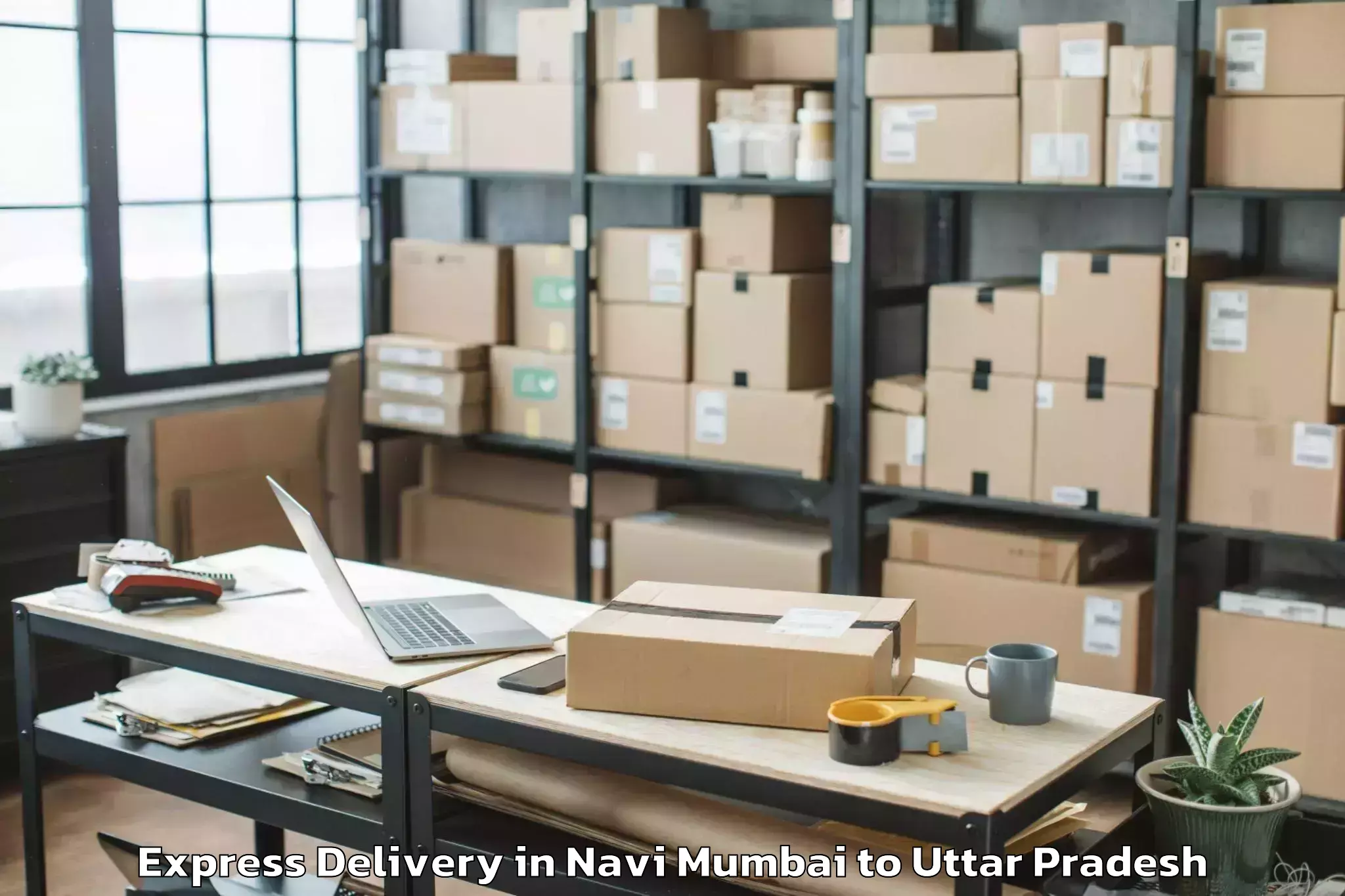 Efficient Navi Mumbai to Bareli Airport Bek Express Delivery